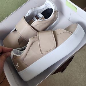 GOATS Platform Designer Velcro Sneakers.